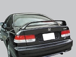 Honda Civic SI 2-Door and 4-Door Factory Style Spoiler 1996-2000 